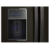 Whirlpool WRF757SDHV French Door Refrigerator, 36 inch Width, 26.8 cu. ft. Capacity, Water Dispenser (Exterior), Ice Dispenser (Thru Door), Black Stainless Steel colour