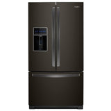 Whirlpool WRF757SDHV French Door Refrigerator, 36 inch Width, 26.8 cu. ft. Capacity, Water Dispenser (Exterior), Ice Dispenser (Thru Door), Black Stainless Steel colour