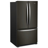 Whirlpool WRFC2036RV French Door Refrigerator, 36 inch Width, 20 cu. ft. Capacity, Counter Depth, Water Dispenser (Interior), Ice Dispenser (Freezer Located), ENERGY STAR Certified, Black Stainless Steel colour