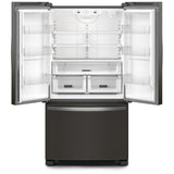 Whirlpool WRFC2036RV French Door Refrigerator, 36 inch Width, 20 cu. ft. Capacity, Counter Depth, Water Dispenser (Interior), Ice Dispenser (Freezer Located), ENERGY STAR Certified, Black Stainless Steel colour