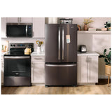 Whirlpool WRFC2036RV French Door Refrigerator, 36 inch Width, 20 cu. ft. Capacity, Counter Depth, Water Dispenser (Interior), Ice Dispenser (Freezer Located), ENERGY STAR Certified, Black Stainless Steel colour