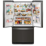 Whirlpool WRFC2036RV French Door Refrigerator, 36 inch Width, 20 cu. ft. Capacity, Counter Depth, Water Dispenser (Interior), Ice Dispenser (Freezer Located), ENERGY STAR Certified, Black Stainless Steel colour