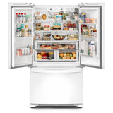 Whirlpool WRFC2036RW French Door Refrigerator, 36 inch Width, 20 cu. ft. Capacity, Counter Depth, Water Dispenser (Interior), Ice Dispenser (Freezer Located), ENERGY STAR Certified, White colour