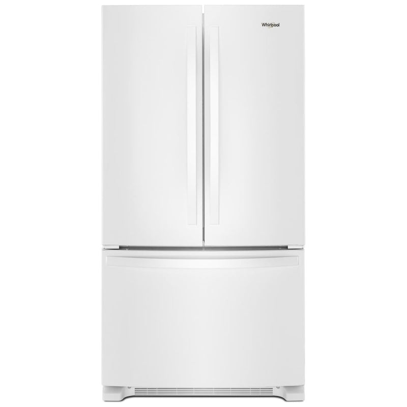 Whirlpool WRFC2036RW French Door Refrigerator, 36 inch Width, 20 cu. ft. Capacity, Counter Depth, Water Dispenser (Interior), Ice Dispenser (Freezer Located), ENERGY STAR Certified, White colour