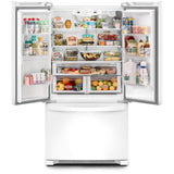 Whirlpool WRFC2036RW French Door Refrigerator, 36 inch Width, 20 cu. ft. Capacity, Counter Depth, Water Dispenser (Interior), Ice Dispenser (Freezer Located), ENERGY STAR Certified, White colour