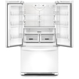 Whirlpool WRFC2036RW French Door Refrigerator, 36 inch Width, 20 cu. ft. Capacity, Counter Depth, Water Dispenser (Interior), Ice Dispenser (Freezer Located), ENERGY STAR Certified, White colour