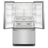 Whirlpool WRFC2036RZ French Door Refrigerator, 36 inch Width, 20 cu. ft. Capacity, Counter Depth, Water Dispenser (Interior), Ice Dispenser (Freezer Located), ENERGY STAR Certified, Stainless Steel colour