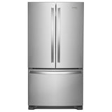 Whirlpool WRFC2036RZ French Door Refrigerator, 36 inch Width, 20 cu. ft. Capacity, Counter Depth, Water Dispenser (Interior), Ice Dispenser (Freezer Located), ENERGY STAR Certified, Stainless Steel colour