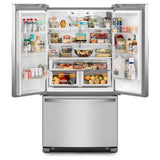 Whirlpool WRFC2036RZ French Door Refrigerator, 36 inch Width, 20 cu. ft. Capacity, Counter Depth, Water Dispenser (Interior), Ice Dispenser (Freezer Located), ENERGY STAR Certified, Stainless Steel colour