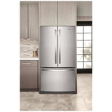 Whirlpool WRFC2036RZ French Door Refrigerator, 36 inch Width, 20 cu. ft. Capacity, Counter Depth, Water Dispenser (Interior), Ice Dispenser (Freezer Located), ENERGY STAR Certified, Stainless Steel colour