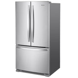 Whirlpool WRFC2036RZ French Door Refrigerator, 36 inch Width, 20 cu. ft. Capacity, Counter Depth, Water Dispenser (Interior), Ice Dispenser (Freezer Located), ENERGY STAR Certified, Stainless Steel colour