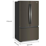 Whirlpool WRFC3036RV 36" Counter Depth 3-Door French Door Refrigerator 24 cu. ft.