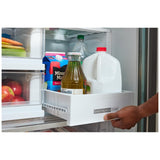 Whirlpool WRFC5036RV French Door Refrigerator, 36 inch Width, 23.4 cu. ft. Capacity, Counter Depth, Water Dispenser (Exterior), Ice Dispenser (Thru Door), ENERGY STAR Certified, Black Stainless colour