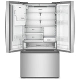 Whirlpool WRFC5036RZ French Door Refrigerator, 36 inch Width, 23.4 cu. ft. Capacity, Counter Depth, Water Dispenser (Exterior), Ice Dispenser (Thru Door), ENERGY STAR Certified, Fingerprint-Resistant Stainless Finish colour