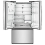 Whirlpool WRFC5236RZ French Door Refrigerator, 36 inch Width, 23 cu. ft. Capacity, Counter Depth, Water Dispenser (Exterior), Ice Dispenser (Thru Door), ENERGY STAR Certified, Fingerprint-Resistant Stainless Finish colour
