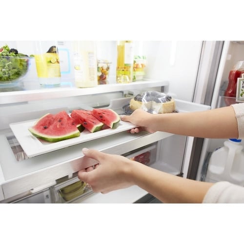 Whirlpool WRFC9636RV French Door Refrigerator, 36 inch Width, ENERGY STAR Certified, Counter Depth, 23.8 cu. ft. Capacity, Black Stainless Steel colour