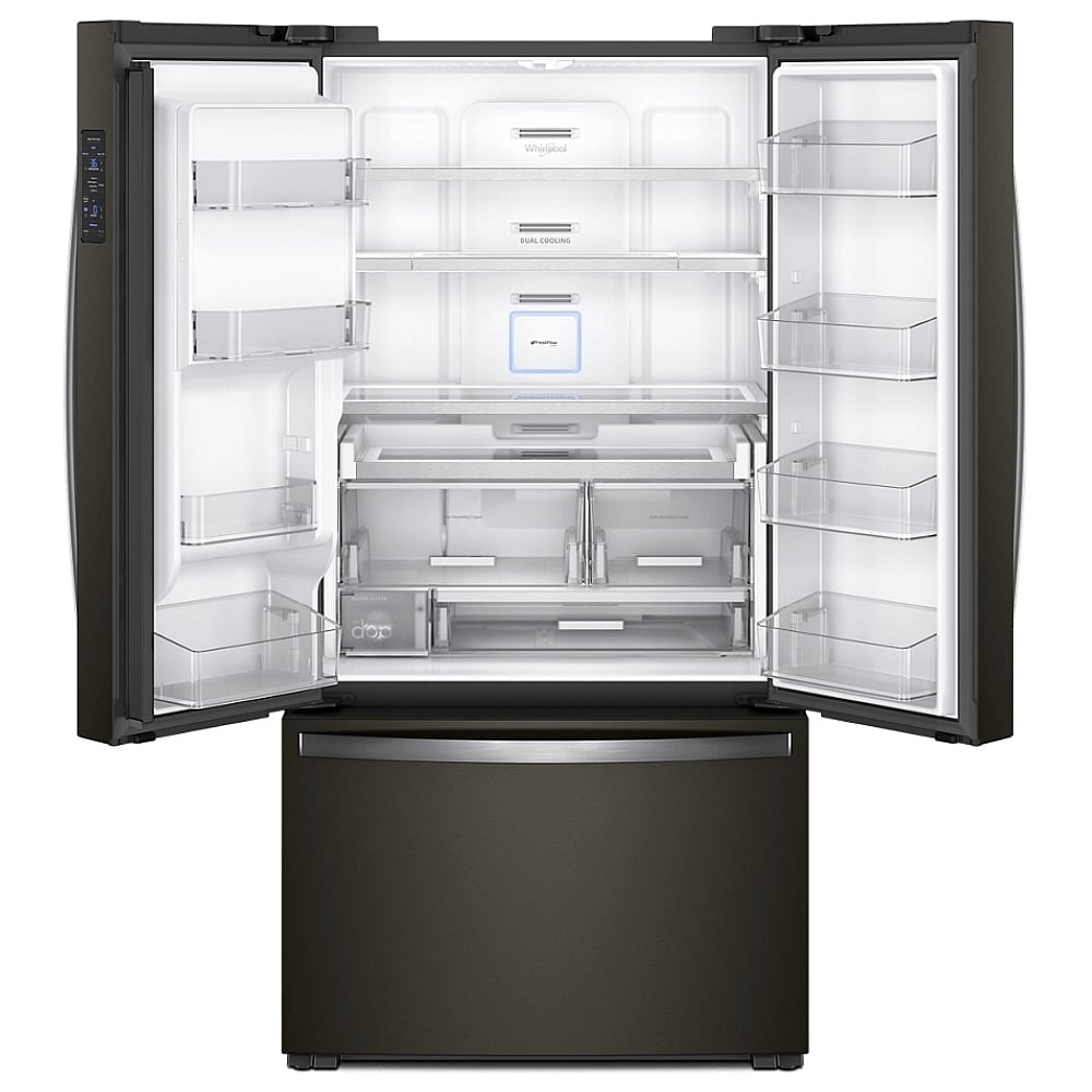 Whirlpool WRFC9636RV French Door Refrigerator, 36 inch Width, ENERGY STAR Certified, Counter Depth, 23.8 cu. ft. Capacity, Black Stainless Steel colour