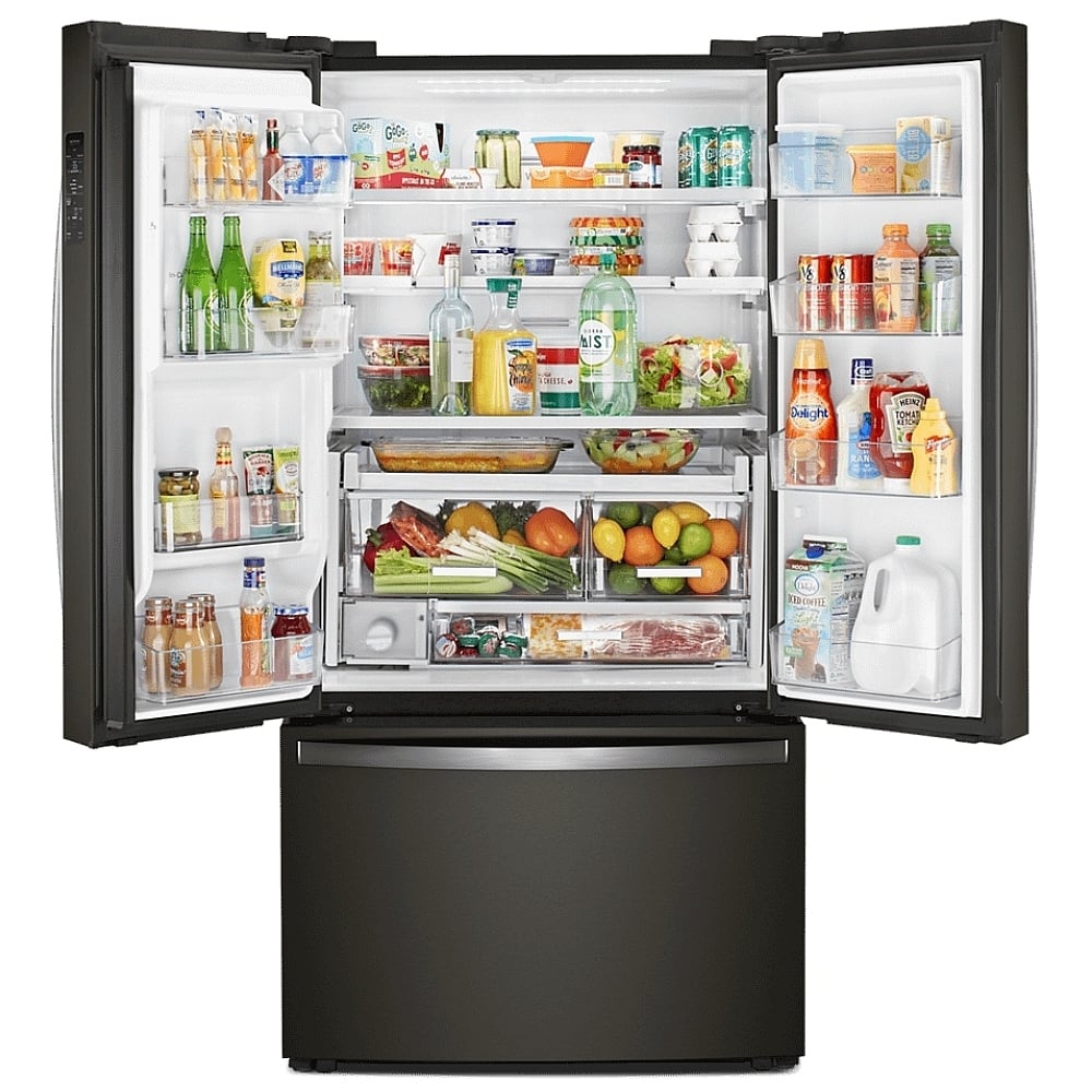 Whirlpool WRFC9636RV French Door Refrigerator, 36 inch Width, ENERGY STAR Certified, Counter Depth, 23.8 cu. ft. Capacity, Black Stainless Steel colour