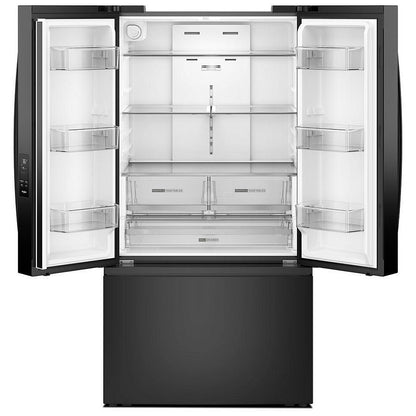 Whirlpool WRFF3136SB French Door Refrigerator, 36 inch Width, ENERGY STAR Certified, 31 cu. ft. Capacity, Ice Dispenser (Freezer Located), Black colour