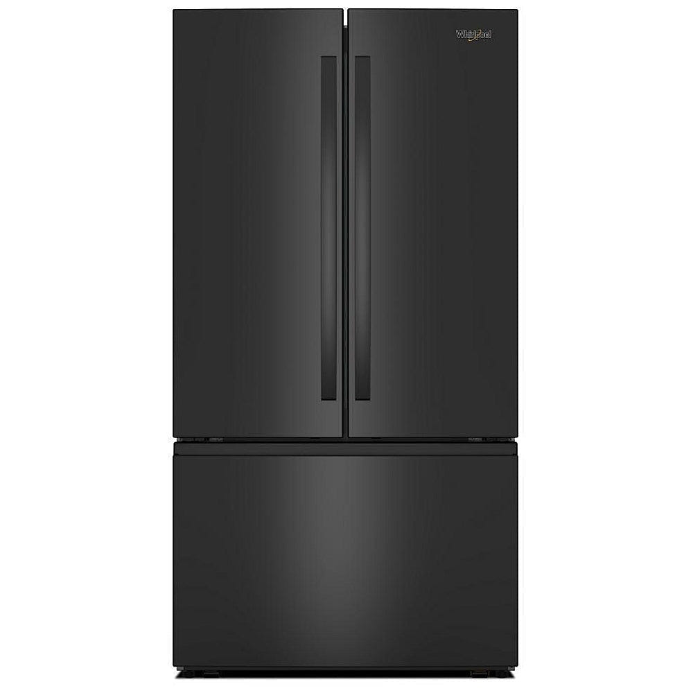 Whirlpool WRFF3136SB French Door Refrigerator, 36 inch Width, ENERGY STAR Certified, 31 cu. ft. Capacity, Ice Dispenser (Freezer Located), Black colour