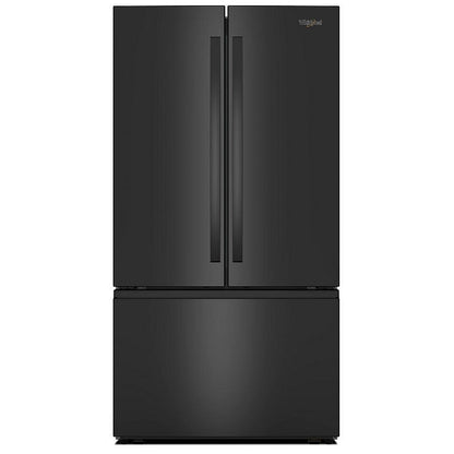 Whirlpool WRFF3136SB French Door Refrigerator, 36 inch Width, ENERGY STAR Certified, 31 cu. ft. Capacity, Ice Dispenser (Freezer Located), Black colour