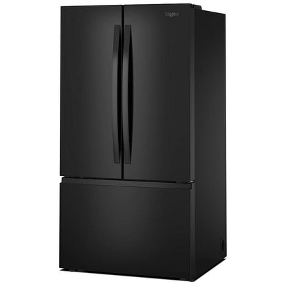 Whirlpool WRFF3136SB French Door Refrigerator, 36 inch Width, ENERGY STAR Certified, 31 cu. ft. Capacity, Ice Dispenser (Freezer Located), Black colour