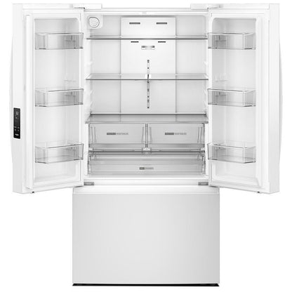 Whirlpool WRFF3136SW French Door Refrigerator, 36 inch Width, ENERGY STAR Certified, 31 cu. ft. Capacity, Ice Dispenser (Freezer Located), White colour
