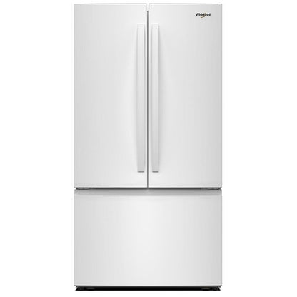 Whirlpool WRFF3136SW French Door Refrigerator, 36 inch Width, ENERGY STAR Certified, 31 cu. ft. Capacity, Ice Dispenser (Freezer Located), White colour