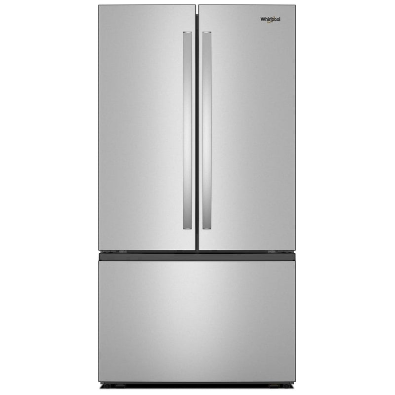 Whirlpool WRFF3136SZ French Door Refrigerator, 36 inch Width, 31 cu. ft. Capacity, Ice Dispenser (Freezer Located), ENERGY STAR Certified, FingerPrint Resistant Stainless Steel colour