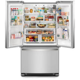 Whirlpool WRFF3236RZ French Door Refrigerator, 36 inch Width, 25.2 cu. ft. Capacity, Water Dispenser (Interior), Ice Dispenser (Freezer Located), ENERGY STAR Certified, Stainless Steel colour