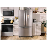 Whirlpool WRFF3236RZ French Door Refrigerator, 36 inch Width, 25.2 cu. ft. Capacity, Water Dispenser (Interior), Ice Dispenser (Freezer Located), ENERGY STAR Certified, Stainless Steel colour