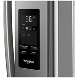 Whirlpool WRFF3336SZ French Door Refrigerator, 36 inch Width, 31 cu. ft. Capacity, Water Dispenser (Interior), Ice Dispenser (Freezer Located), ENERGY STAR Certified, FingerPrint Resistant Stainless Steel colour