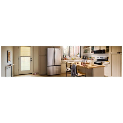 Whirlpool WRFF3336SZ French Door Refrigerator, 36 inch Width, ENERGY STAR Certified, 31 cu. ft. Capacity, Water Dispenser (Interior), Ice Dispenser (Freezer Located), FingerPrint Resistant Stainless Steel colour