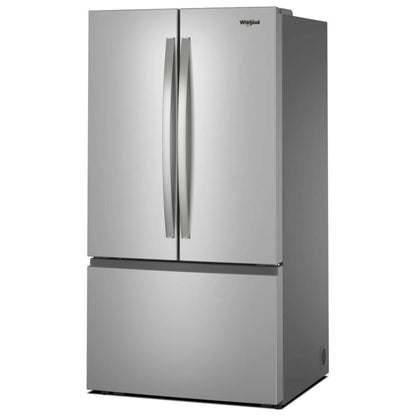 Whirlpool WRFF3336SZ French Door Refrigerator, 36 inch Width, ENERGY STAR Certified, 31 cu. ft. Capacity, Water Dispenser (Interior), Ice Dispenser (Freezer Located), FingerPrint Resistant Stainless Steel colour