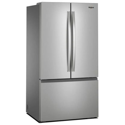 Whirlpool WRFF3336SZ French Door Refrigerator, 36 inch Width, ENERGY STAR Certified, 31 cu. ft. Capacity, Water Dispenser (Interior), Ice Dispenser (Freezer Located), FingerPrint Resistant Stainless Steel colour