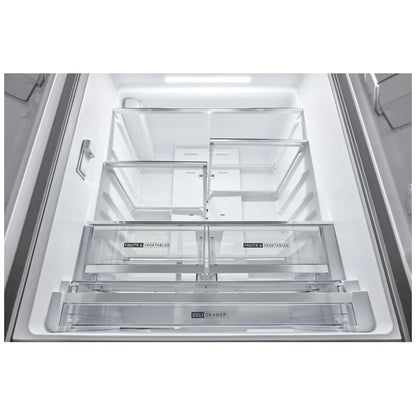 Whirlpool WRFF3336SZ French Door Refrigerator, 36 inch Width, ENERGY STAR Certified, 31 cu. ft. Capacity, Water Dispenser (Interior), Ice Dispenser (Freezer Located), FingerPrint Resistant Stainless Steel colour