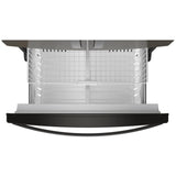 Whirlpool WRFF3436RV French Door Refrigerator, 36 inch Width, 24.7 cu. ft. Capacity, Water Dispenser (Exterior), Ice Dispenser (Thru Door), ENERGY STAR Certified, Black Stainless Steel colour