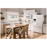 Whirlpool WRFF3436RW French Door Refrigerator, 36 inch Width, 24.7 cu. ft. Capacity, Water Dispenser (Exterior), Ice Dispenser (Thru Door), ENERGY STAR Certified, White colour