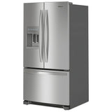 Whirlpool WRFF3436RZ French Door Refrigerator, 36 inch Width, 24.7 cu. ft. Capacity, Water Dispenser (Exterior), Ice Dispenser (Thru Door), ENERGY STAR Certified, Stainless Steel colour