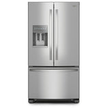 Whirlpool WRFF3436RZ French Door Refrigerator, 36 inch Width, 24.7 cu. ft. Capacity, Water Dispenser (Exterior), Ice Dispenser (Thru Door), ENERGY STAR Certified, Stainless Steel colour