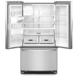 Whirlpool WRFF3436RZ French Door Refrigerator, 36 inch Width, 24.7 cu. ft. Capacity, Water Dispenser (Exterior), Ice Dispenser (Thru Door), ENERGY STAR Certified, Stainless Steel colour