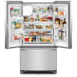 Whirlpool WRFF3436RZ French Door Refrigerator, 36 inch Width, 24.7 cu. ft. Capacity, Water Dispenser (Exterior), Ice Dispenser (Thru Door), ENERGY STAR Certified, Stainless Steel colour