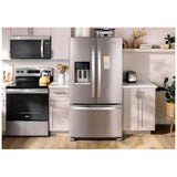 Whirlpool WRFF3436RZ French Door Refrigerator, 36 inch Width, 24.7 cu. ft. Capacity, Water Dispenser (Exterior), Ice Dispenser (Thru Door), ENERGY STAR Certified, Stainless Steel colour