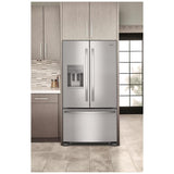 Whirlpool WRFF3436RZ French Door Refrigerator, 36 inch Width, 24.7 cu. ft. Capacity, Water Dispenser (Exterior), Ice Dispenser (Thru Door), ENERGY STAR Certified, Stainless Steel colour