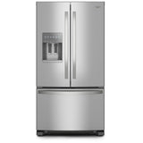 Whirlpool WRFF3436RZ French Door Refrigerator, 36 inch Width, 24.7 cu. ft. Capacity, Water Dispenser (Exterior), Ice Dispenser (Thru Door), ENERGY STAR Certified, Stainless Steel colour