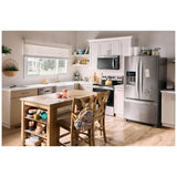 Whirlpool WRFF3436RZ French Door Refrigerator, 36 inch Width, 24.7 cu. ft. Capacity, Water Dispenser (Exterior), Ice Dispenser (Thru Door), ENERGY STAR Certified, Stainless Steel colour