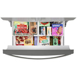 Whirlpool WRFF3436RZ French Door Refrigerator, 36 inch Width, 24.7 cu. ft. Capacity, Water Dispenser (Exterior), Ice Dispenser (Thru Door), ENERGY STAR Certified, Stainless Steel colour