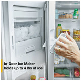 Whirlpool WRFF3536SV French Door Refrigerator, 36 inch Width, 30 cu. ft. Capacity, Water Dispenser (Exterior), Ice Dispenser (Thru Door), ENERGY STAR Certified, FingerPrint Resistant Black Stainless Steel colour