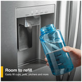 Whirlpool WRFF3536SV French Door Refrigerator, 36 inch Width, 30 cu. ft. Capacity, Water Dispenser (Exterior), Ice Dispenser (Thru Door), ENERGY STAR Certified, FingerPrint Resistant Black Stainless Steel colour