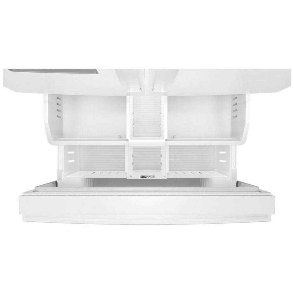 Whirlpool WRFF3536SW French Door Refrigerator, 36 inch Width, ENERGY STAR Certified, 30 cu. ft. Capacity, Water Dispenser (Exterior), Ice Dispenser (Thru Door), White colour